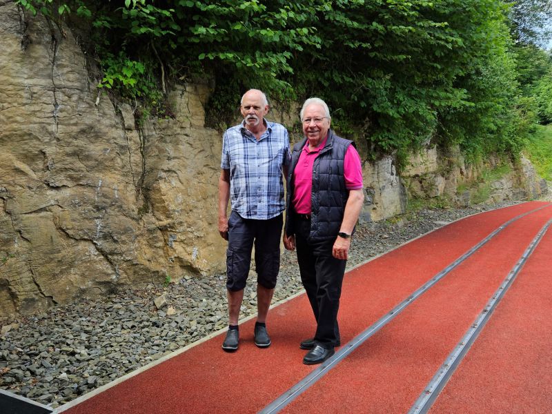 Heinz Meier & Hans Hiltebrand (v.l.) gewannen u.a. 1977 die Weltmeisterschaft im Zweierbob