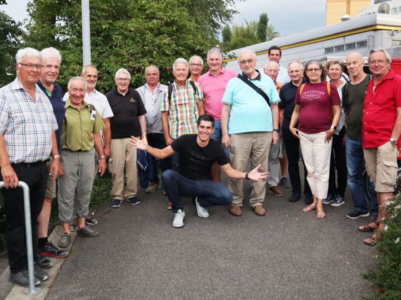 Gruppenbild mit Franco Marvulli