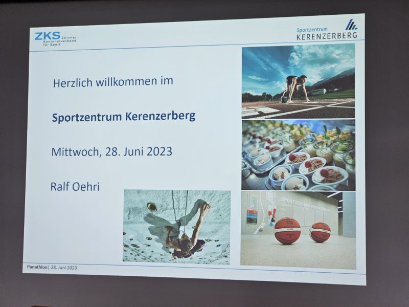 Einführung in die Entstehung des Sportzentrums ..