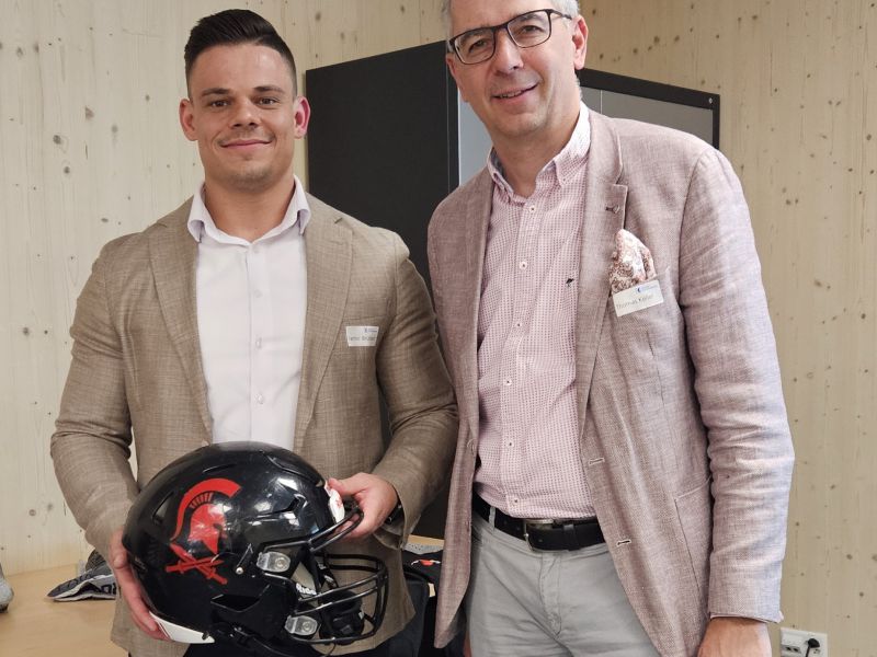 Yannic Brülhart und Thomas Keller (Organisator des Anlasses & Mitglied des PCZU)